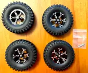 Spyder Aluminum wheel tires 1.9" 12mm RC4WD Traxxas TRX4 SCX10 Jeep Rock Crawler
