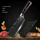 New Cleaver Nakiri Knife 7 inch High Carbon Stainless Steel Chopper Chef Knife