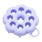 Wet Dry Hair Brush Scalp Silicone Massager Scrubber for Use Flower Shape