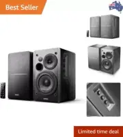 Powered Bluetooth Bookshelf Speakers - Optical Input - Wireless Studio Monito...