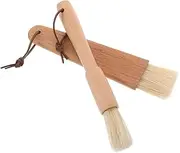 Kisangel Outdoor Cooking Essential BBQ Grill Brush Set Natural Bristles Sauce Application