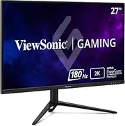 ViewSonic VX2728J-2K QHD 2560x1440p 27’’ Eye Care Gaming Monitor, IPS, 180Hz, 0.5ms, AMD FreeSync Premium, HDR10, Height/Tilt/Swivel/Pivot Ergonomic, VESA, HDMI, DP Port, Built-in Speakers