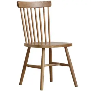 白胚溫莎椅白橡實木餐桌椅櫻桃木家用桌椅子北歐家具白蠟木餐桌椅