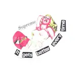 SUPREME 19SS IT GETS BETTER EVERY TIME STICKER 舞女 貼紙