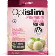 Optislim Premium Shake for Her with Collagen - 20G Protein Powder Shake for M...