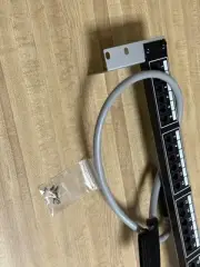 TUK RJ21 Telco 24 Port PBX Voice Phone Patch Panel w/ Cord Rack Mount & Hardware