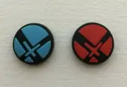 2x Silicone Super Smash Bros Thumb Stick Grips Cap Covers Nintendo Switch NEW!
