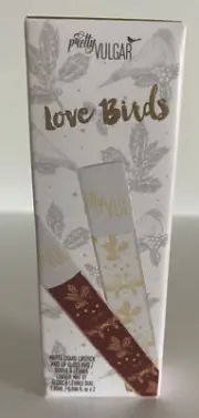Pretty Vulgar Cosmetics Love Birds Lip Duo Matte Liquid Lipstick & Gloss Duo New