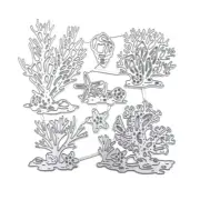 Coral Scenery Metal Cutting Dies Cut Stencils for Embossing Card Making