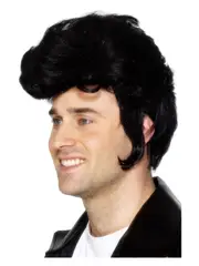 50s Black Rockstar Wig