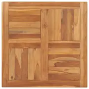 Table Top Solid Teak Wood 70x70x2.5 cm vidaXL