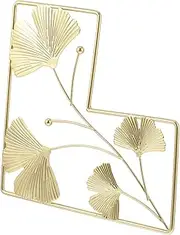 Zerodeko Iron Wall Ornament Golden Leaf Wall Hanging Versatile Decor for Living Room Home Decor