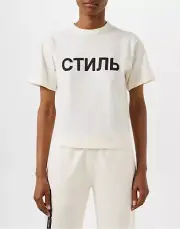 HERON PRESTON NF CTNMB LOGO T-SHIRT WOMEN TOP HWAA032C99JER0020110