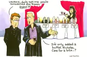 Forever Knight Cartoon by Leah Rosenthal Print Vampires LaCroix Nick Knight