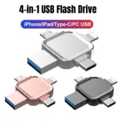 64G 128G USB 3.0 Flash Drive Memory Stick For iPhone 15 14 13 X Android Type-c