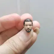 Painted 1/18 Scale With The Ponytail Japan Ronin Head Sculpt Fit 3.75" Figure