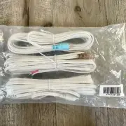 3x Bose NEW Speaker Cables 20ft RCA to Bare Wire Lifestyle Acoustimass White