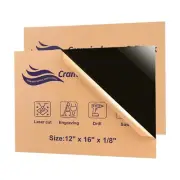 Black Acrylic Sheet 12" x 16" x 1/8", 2 Pack Black Cast Plexiglass Sheets Gla...