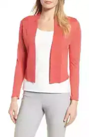 Nic + Zoe Women's Red Daybreak Open Front Cardigan L26605 Size L