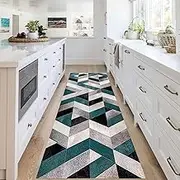 Carpet Runners Rug and Mat 100-600cm Long Rug Runners for Kitchen Washable Carpet Runner, Low Profile Floor Area Rug Carpet for Indoor Hallway Bedroom Entrance(120x600cm)