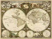 1660 World Map Nova Totius Terrarum Orbis Tabula - 20x28