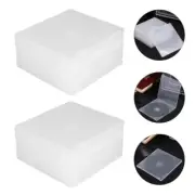20 Pcs Cd Case Clear Single Storage Holders Organizer for Discs Dvd