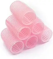 6Pcs Hairdressing Home Use DIY Large Self-Adhesive Hair Rollers Styling Roller Roll Curler Beauty Tool zhengpingpai (Color : B)