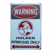 3x Holden Parking Rustic Metal Sign Vintage Tin Shed Garage Bar Man Cave Wall 20