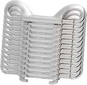 WOONEKY DIY Essential 12 Pack Metal Snap Hooks Pet Leash Accessories Strong Spring Gate for Ropes