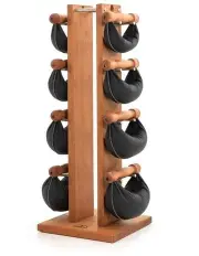 [Nohrd] Wooden Swing Tower 9-Piece Hand Crafted Weight Set in Cherry