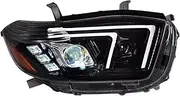 Car Model Compatible For Toyota Highlander Kluger HeadLights Style Replacement DRL Daytime Lights Lighthouse Projector Facelift 2009