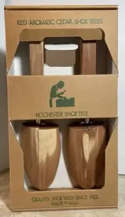 Rochester Shoe Tree RED Aromatic Cedar Shoe Tree Men Size Large Fits 10W-12M NEW