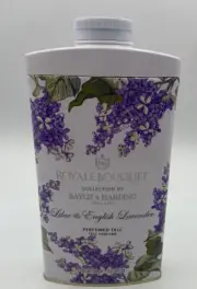 Baylis Harding Royale Bouquet Lilac & English Lavender Talc 7 oz 50% FULL READ