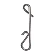 100PCS Fishing Line Wire Connector Braid Knotless Connector Barrel Swivel