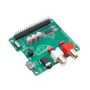 Audio Card Expansion Board for Raspberry Pi PCM5122 Audio 3.5 RCA Gold Plated Power Noise Reduction External Power
