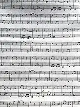 Sheet Music Cotton Calico Precut Fabric - Precut Fabric by The Yard - One Yard