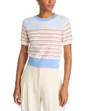 Derek Lam 10 Crosby Case Short Sleeve Sweater