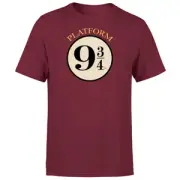 Harry Potter Platform 9 3/4 T-Shirt - Burgundy
