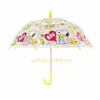 在飛比找樂天市場購物網優惠-asdfkitty*SNOOPY史努比透明罩半自動直立式雨傘