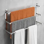 Wwxx Towel Rack Chrome Plated 3 Tiers Bath Towel Rack Sus 304 Stainless Steel Wall Mounted Towel Bar XH