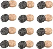 WHAMVOX Pcs Wooden Checkers Pieces Chess Backgammon Set Wooden Chess Pieces Only Small Game Board for Family Fun