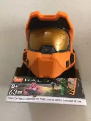 Mega Construx Halo Zone Control Orange Spartan Helmet 63 Piece Figure Set HHC35