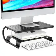 Monitor Stand Riser, Computer Desktop Stand Riser Holder, Vented Metal 2 Tier...