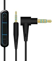 Audio Cable Wire Cord Mic Remote for Bose QuietComfort 25 35 Quiet Comfort QC25 QC35 Headphones (Black)