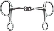 Rings Snaffle Bits Horse Riding Snaffle Horse Bit Mouth 2 Rings for Outdoor Draft Horses Mules
