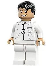 LEGO Dr. Henry Wu Minifigure Scientist White Lab Coat 76961 Jurassic Park NEW