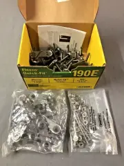 Flexco 190E (#20001) Quck-Fit Steel Bolt Solid Plate Fasteners (Box of 25)