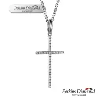 在飛比找Yahoo奇摩購物中心優惠-PERKINS 伯金仕 - 十字架系列 14K金鑽石項鍊