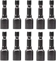 Hex Magnetic Power 8mm 5/16" Socket Adapter Drill Bit Nut Driver Set 1/4'' Hex for Power Tools, 10-Piece