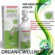 OTOSAN EAR WAX Removal Spray Organic Herbal Aloe vera+Tea Tree 50ml EXP: 10/2028